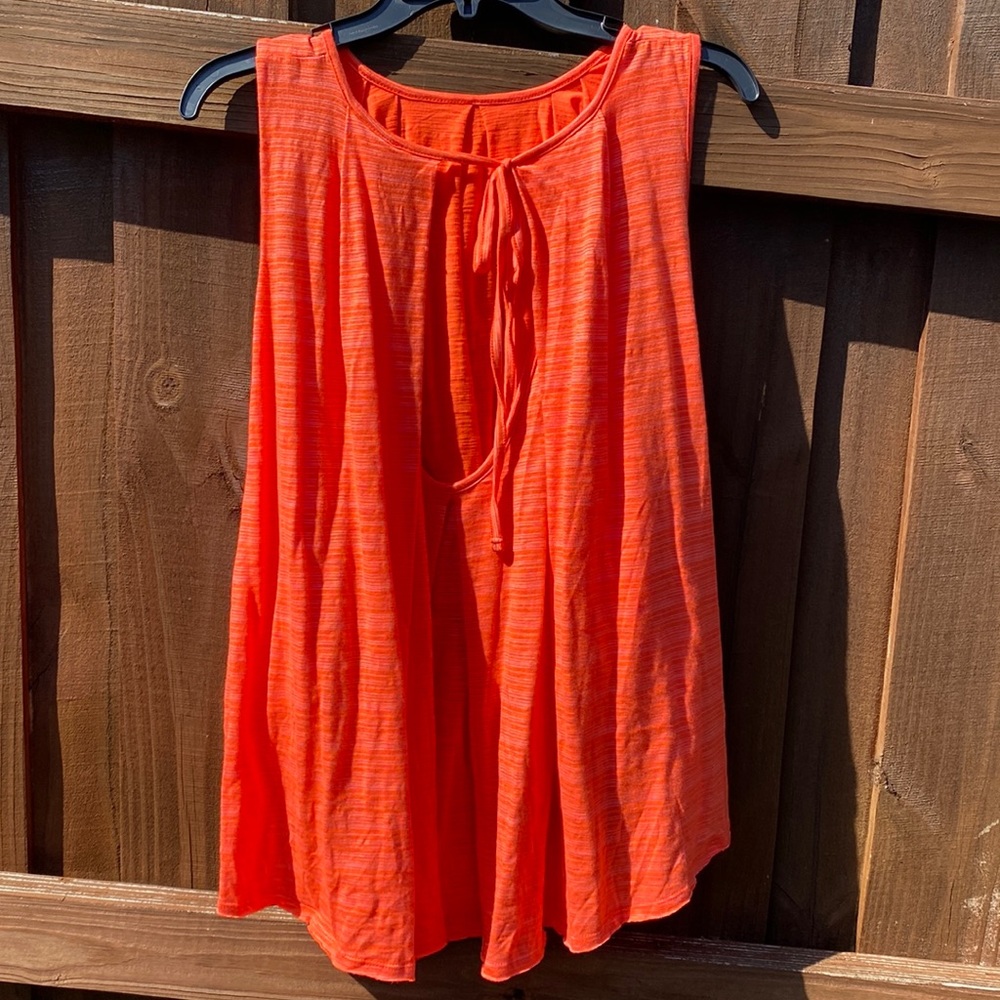 NWT Free People Turn It Up Tank Top Shirt ~ Scarlet Ibis Combo ~ NEW! - Picture 4 of 10